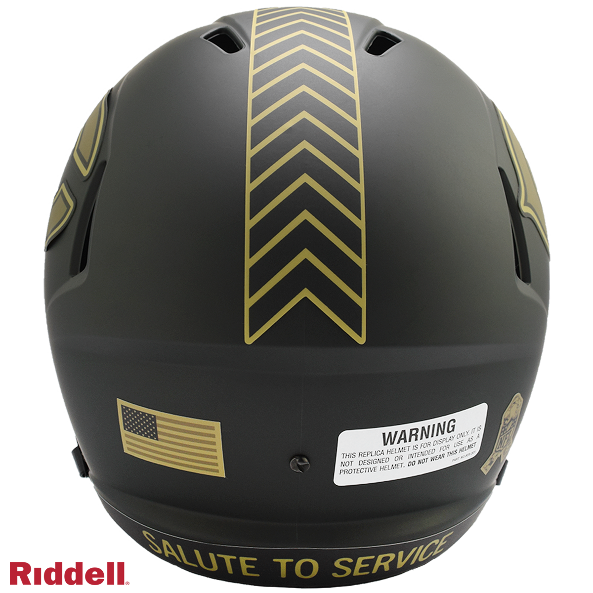 Chicago Bears Helmet Riddell Replica Full Size Speed Style Salute To Service 2025
