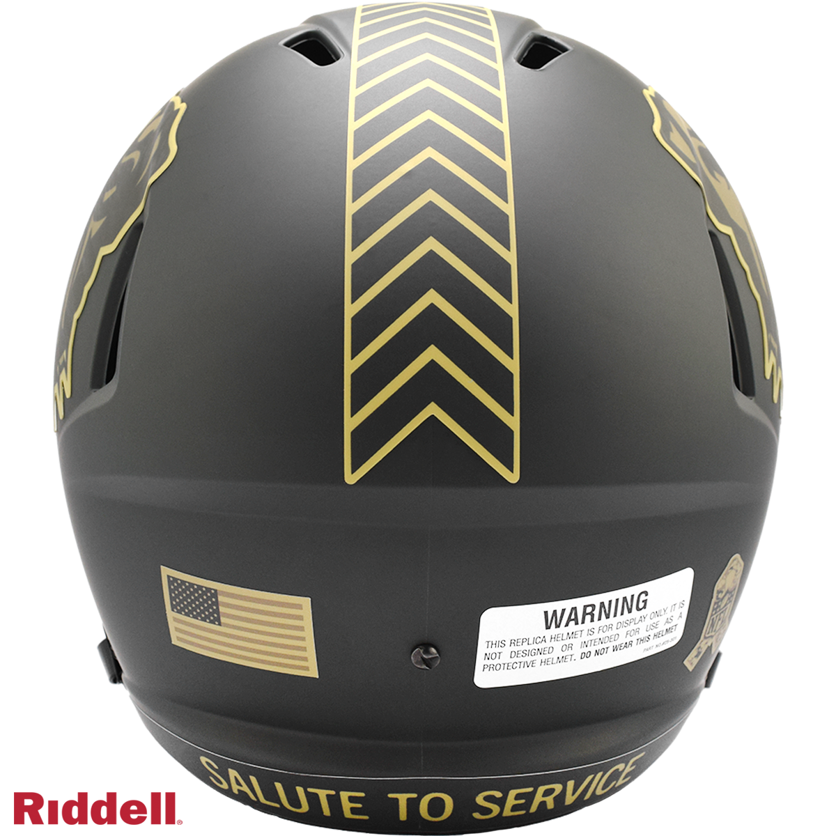 Cleveland Browns Helmet Riddell Replica Full Size Speed Style Salute To Service 2025
