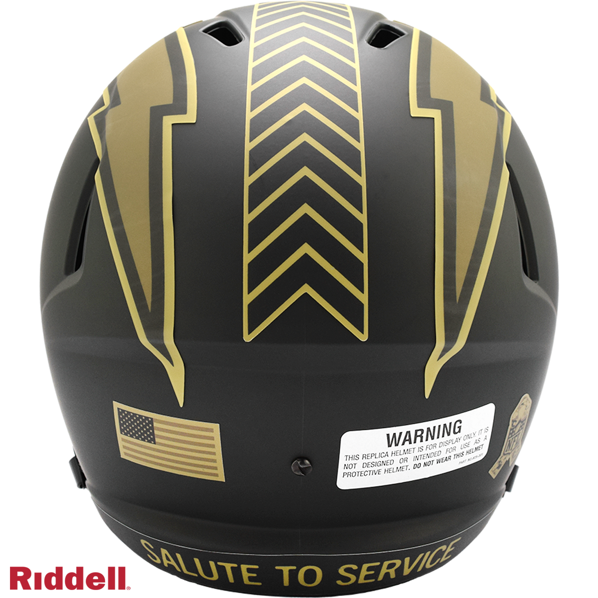 Los Angeles Chargers Helmet Riddell Replica Full Size Speed Style Salute To Service 2025