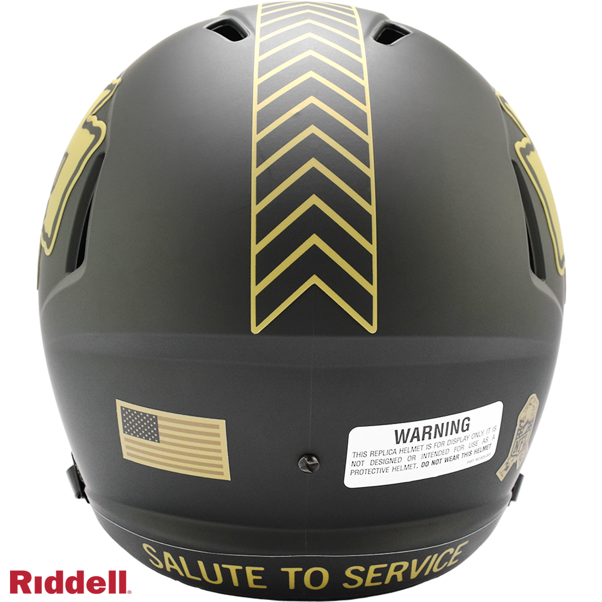 Kansas City Chiefs Helmet Riddell Replica Full Size Speed Style Salute To Service 2025