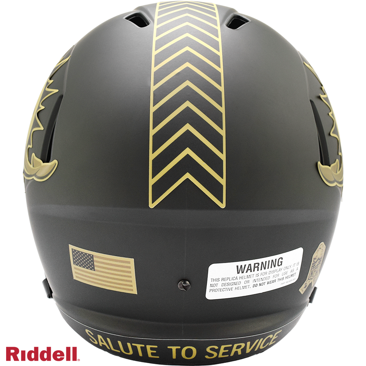 Miami Dolphins Helmet Riddell Replica Full Size Speed Style Salute To Service 2025