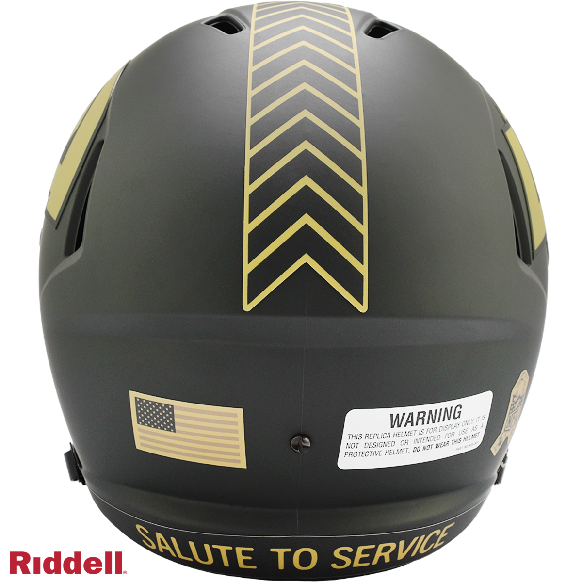 Los Angeles Rams Helmet Riddell Replica Full Size Speed Style Salute To Service 2025