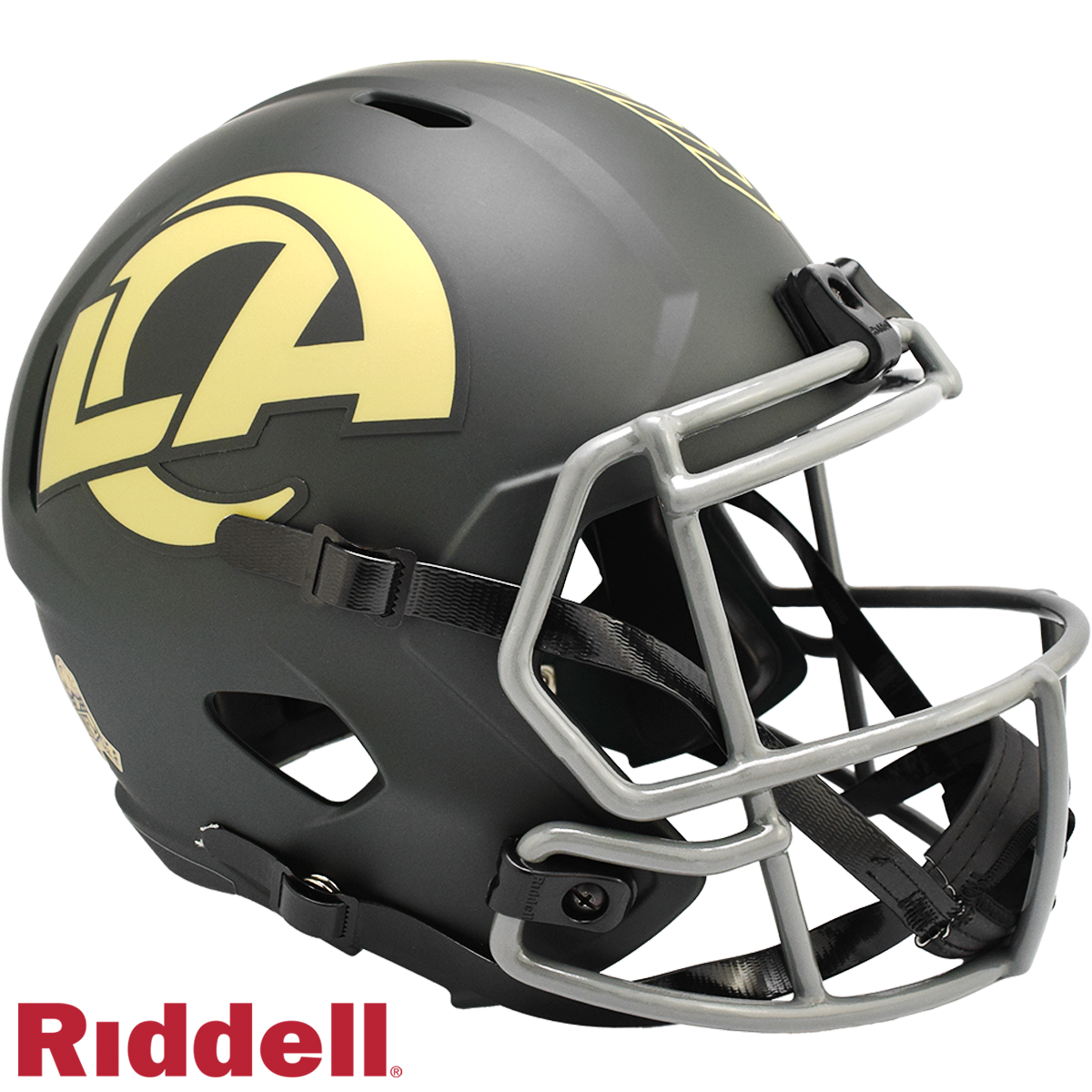 Los Angeles Rams Helmet Riddell Replica Full Size Speed Style Salute To Service 2025