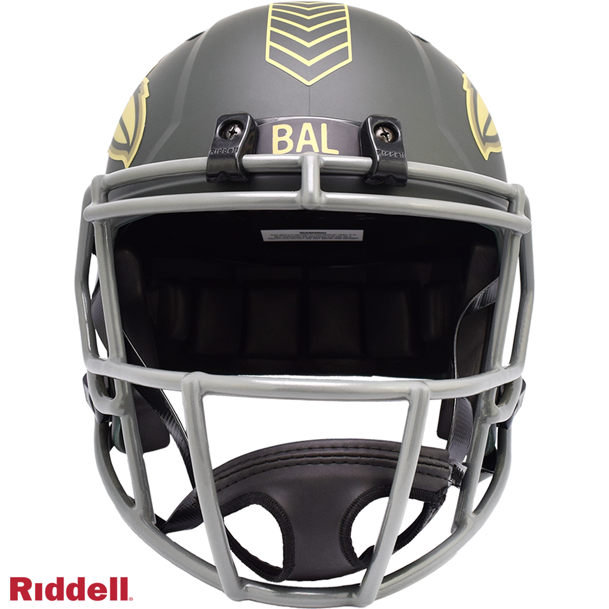 Baltimore Ravens Helmet Riddell Replica Full Size Speed Style Salute To Service 2025