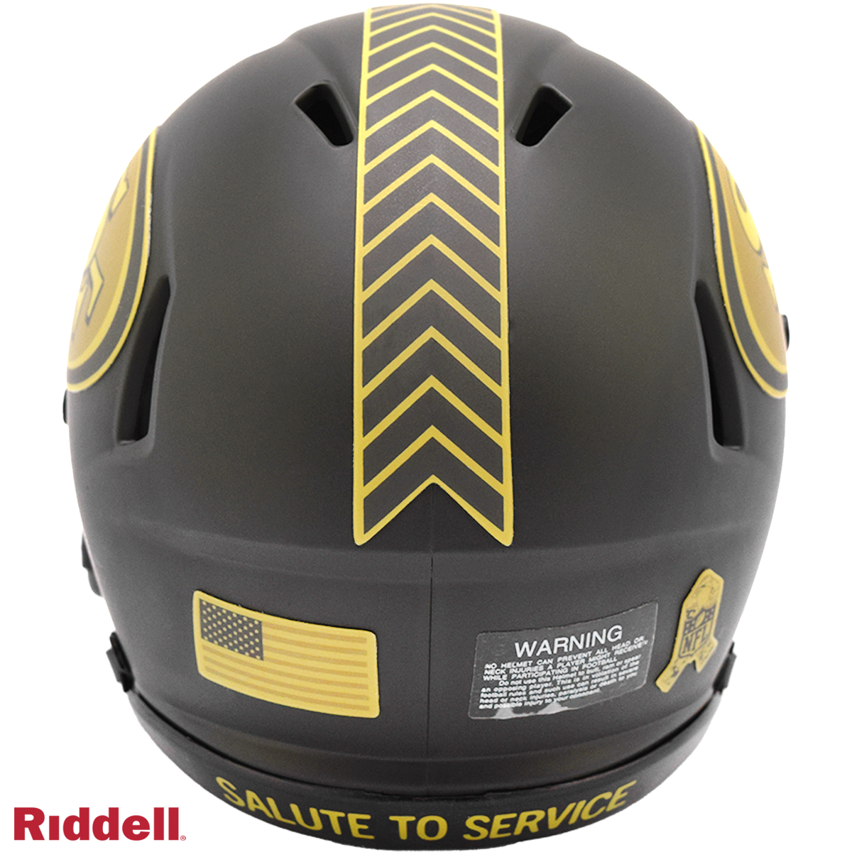 San Francisco 49ers Helmet Riddell Replica Mini Speed Style Salute To Service 2025