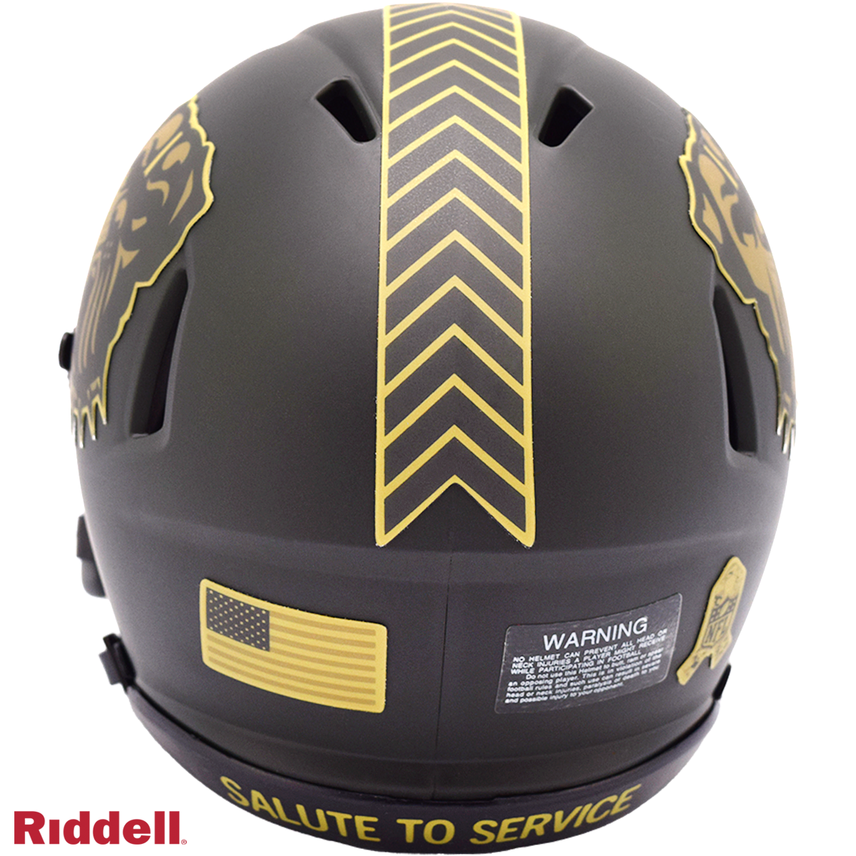 Cleveland Browns Helmet Riddell Replica Mini Speed Style Salute To Service 2025