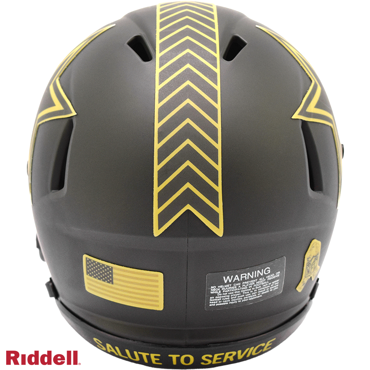 Dallas Cowboys Helmet Riddell Replica Mini Speed Style Salute To Service 2025