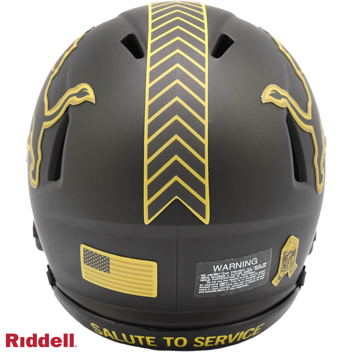 Detroit Lions Helmet Riddell Replica Mini Speed Style Salute To Service 2025