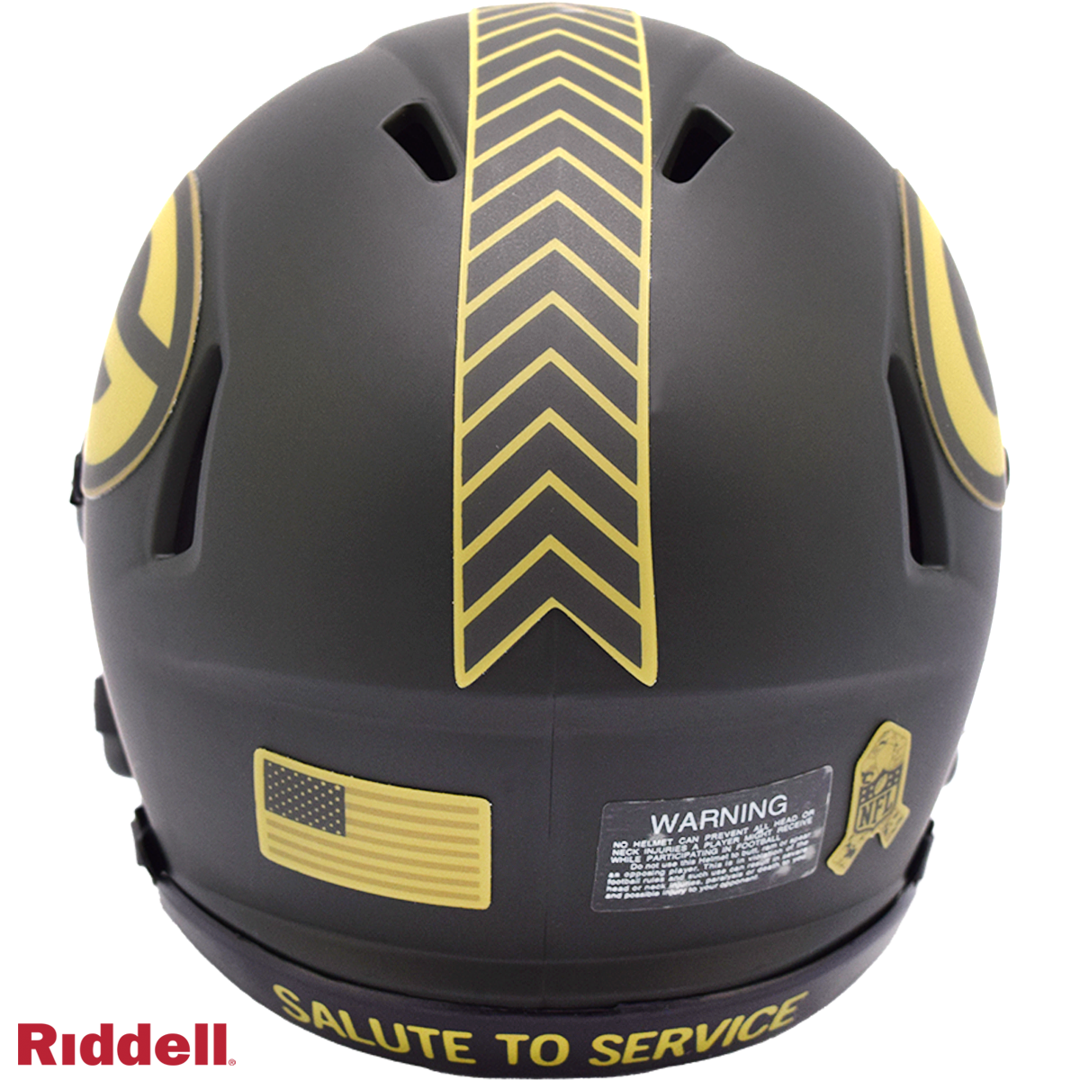 Green Bay Packers Helmet Riddell Replica Mini Speed Style Salute To Service 2025