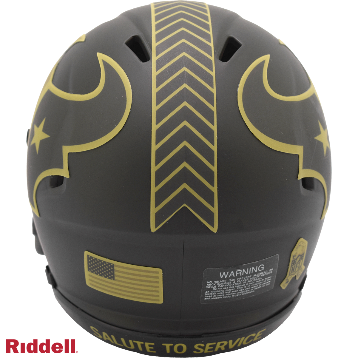 Houston Texans Helmet Riddell Replica Mini Speed Style Salute To Service 2025