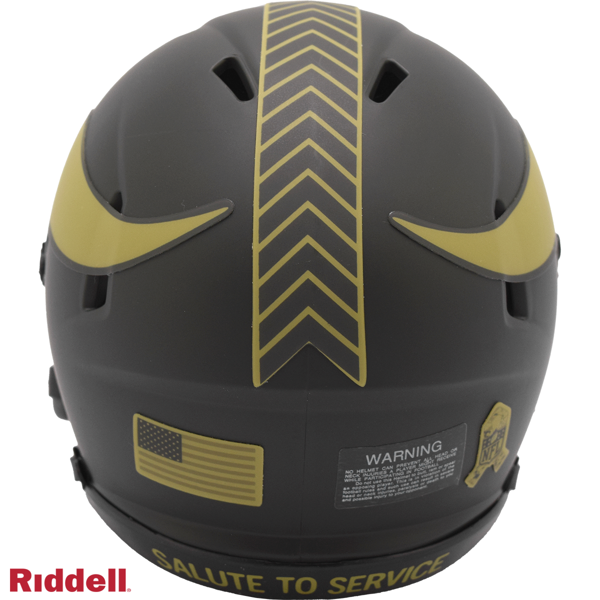Minnesota Vikings Helmet Riddell Replica Mini Speed Style Salute To Service 2025