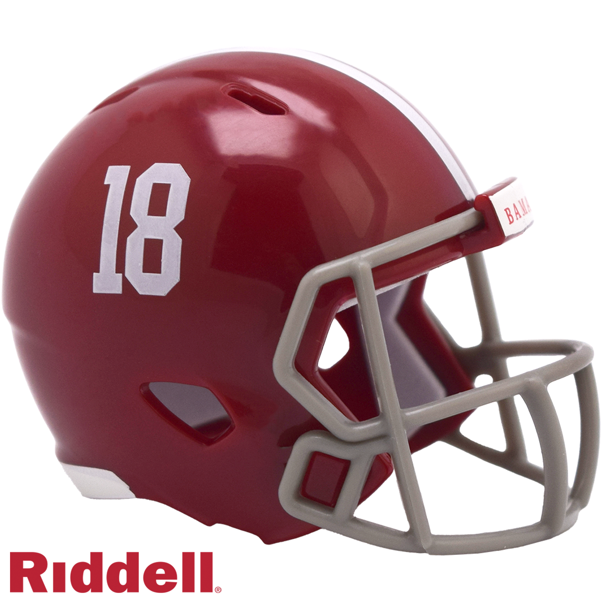 Alabama Crimson Tide Helmet Riddell Pocket Pro Speed Style #18 Periodic Restock