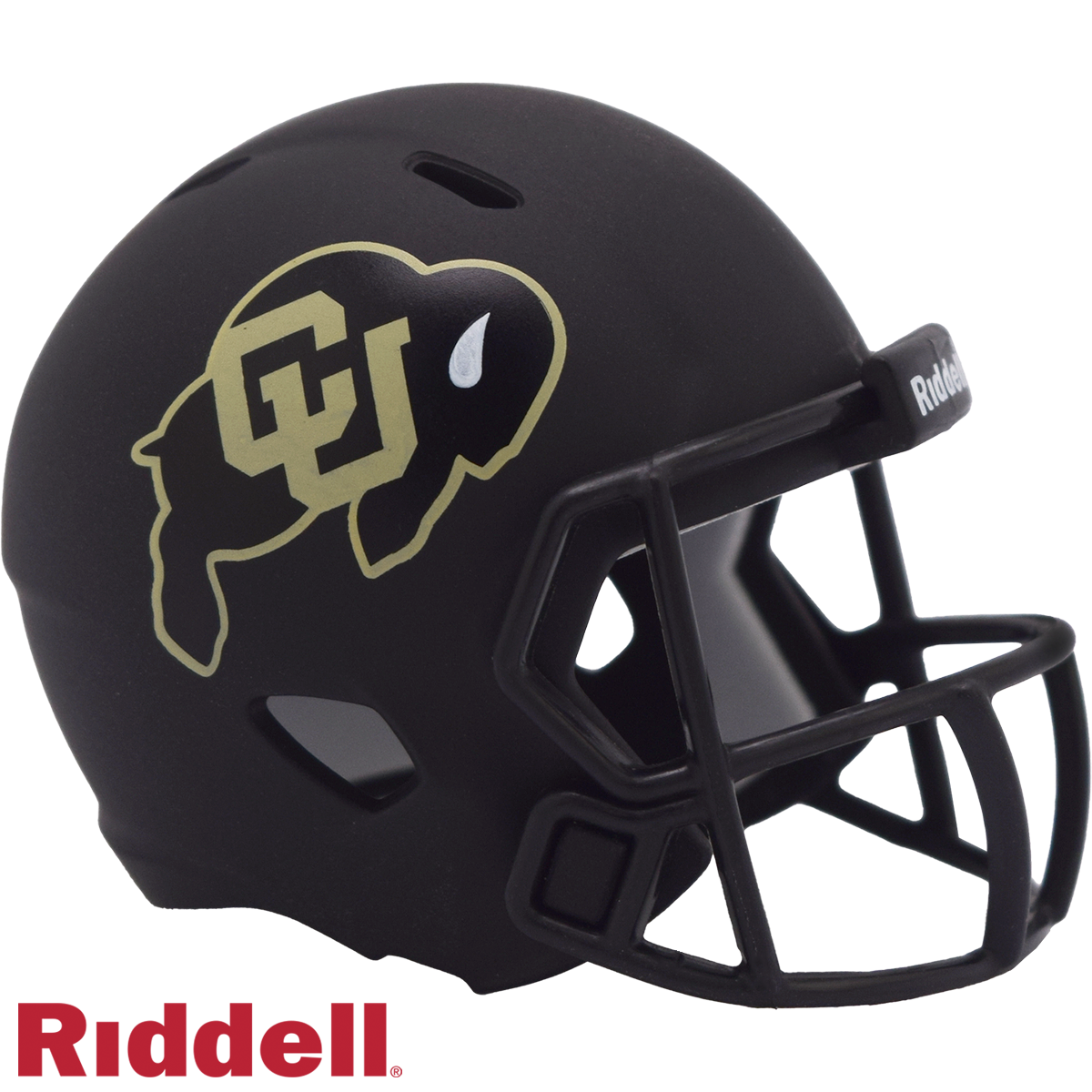 Colorado Buffaloes Helmet Riddell Pocket Pro Speed Style Black Periodic Restock