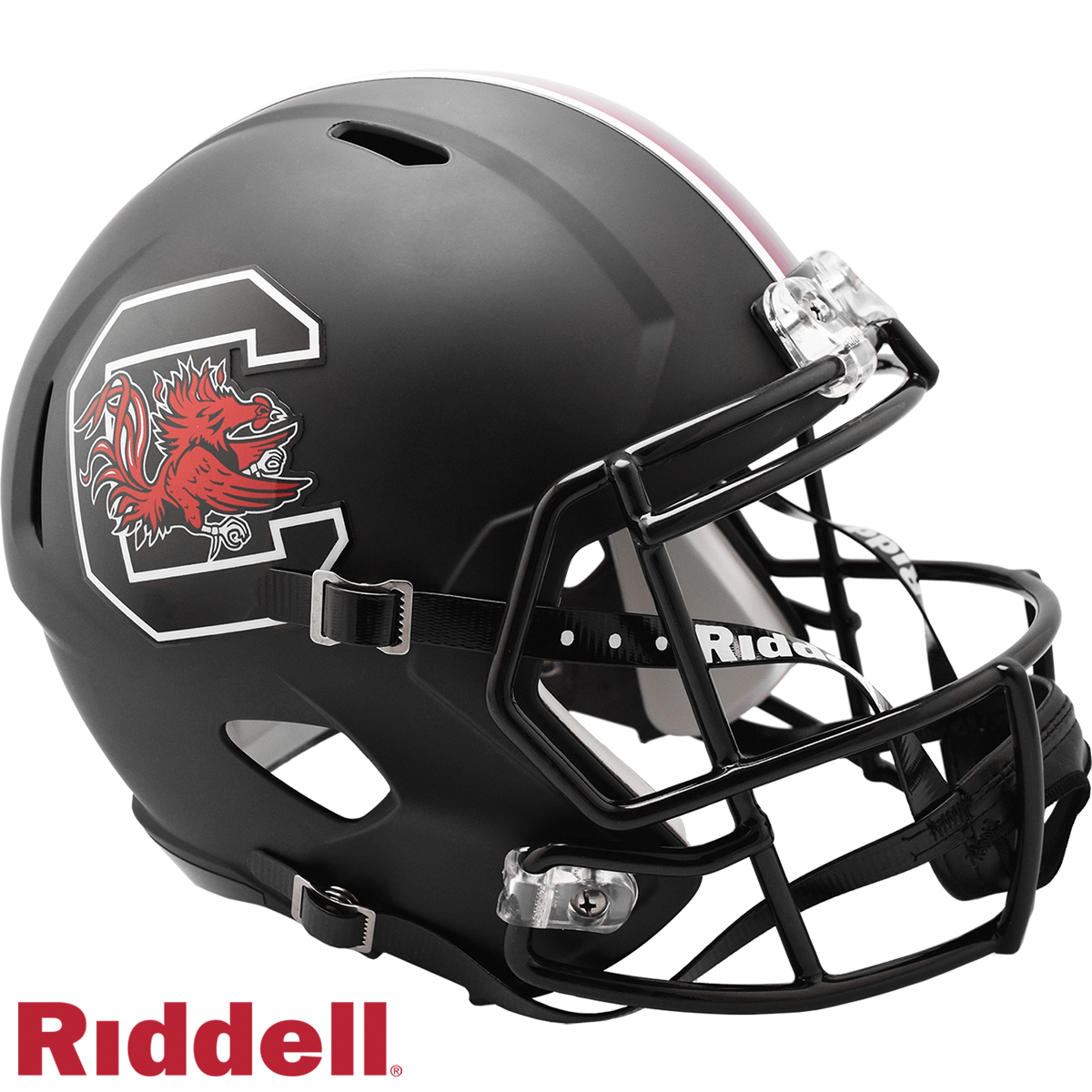South Carolina Gamecocks Helmet Riddell Replica Full Size Speed Style Matte Black