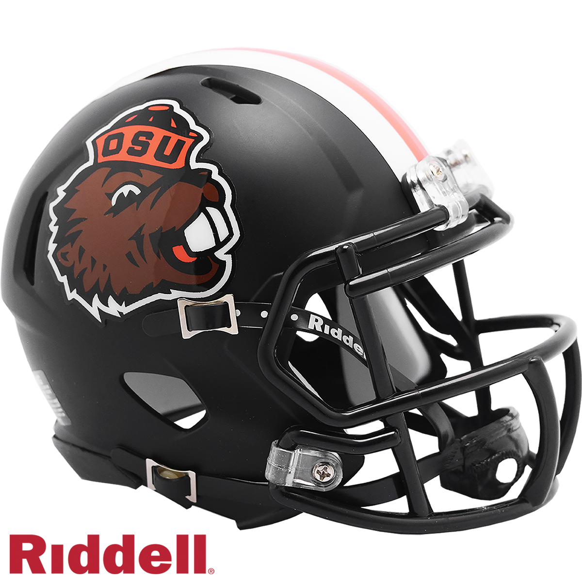 Oregon State Beavers Helmet Riddell Replica Mini Speed Style Satin Black
