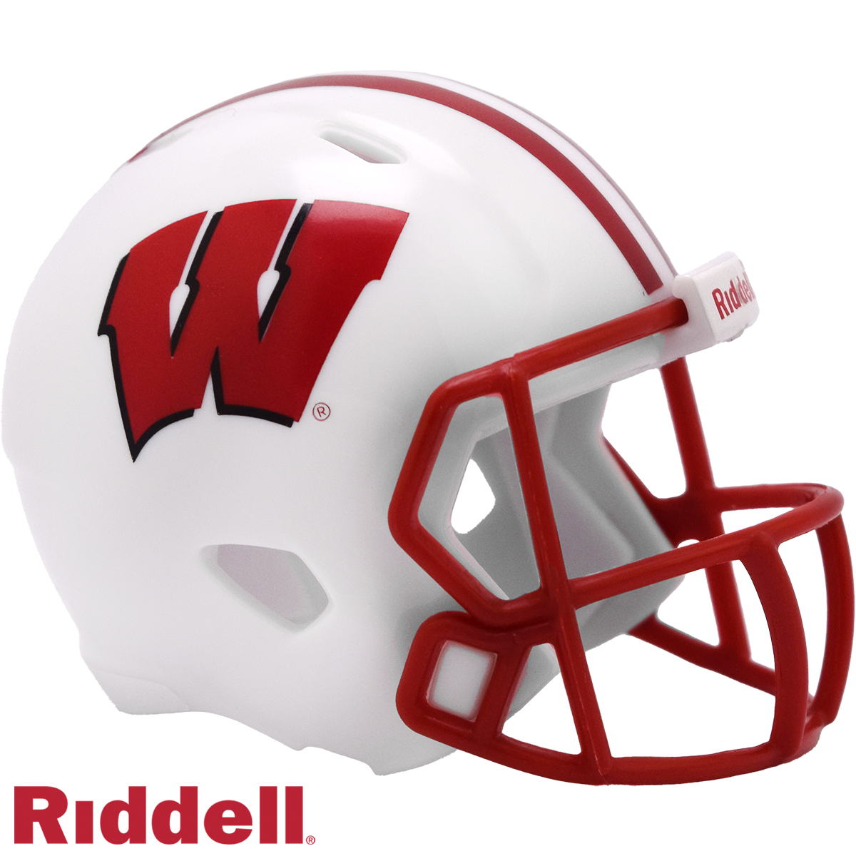 Wisconsin Badgers Helmet Riddell Pocket Pro Speed Style Periodic Restock