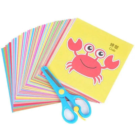  96 Pcs Children Cartoon DIY Colorful Paper Cutting Toys -  ToylandEU™