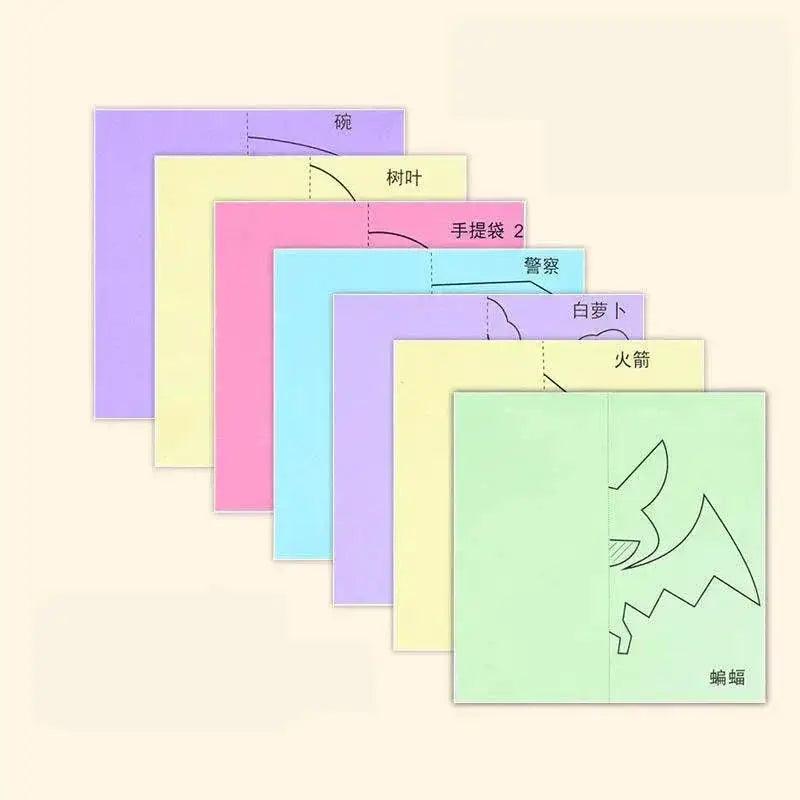  96 Pcs Children Cartoon DIY Colorful Paper Cutting Toys -  ToylandEU™