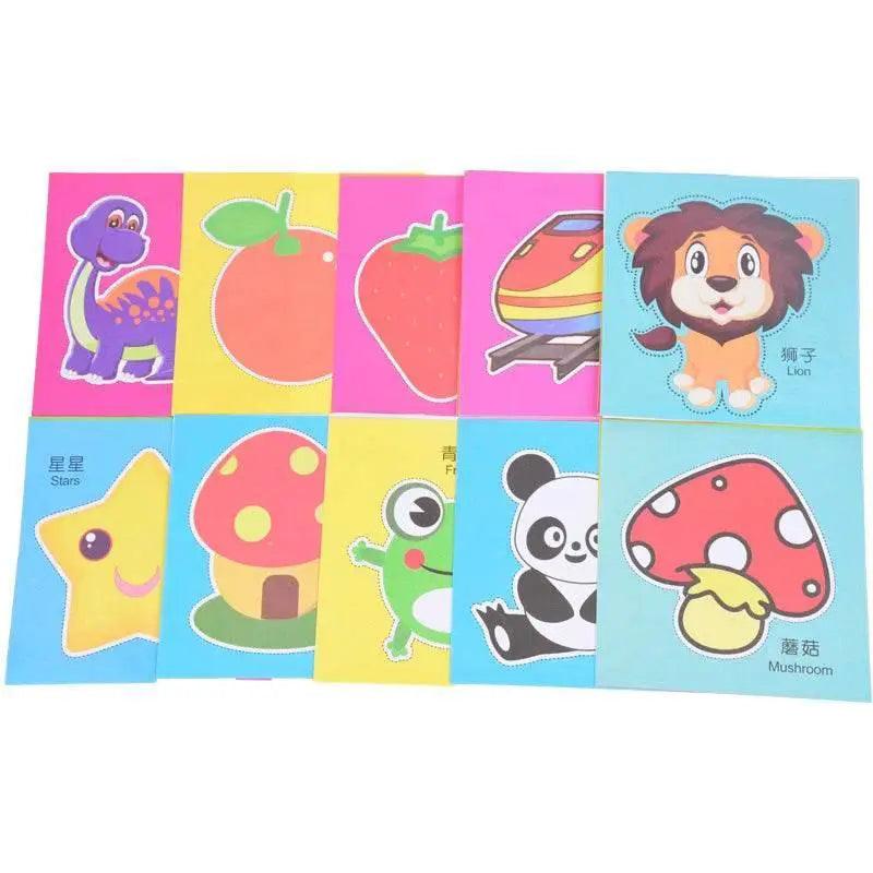  96 Pcs Children Cartoon DIY Colorful Paper Cutting Toys -  ToylandEU™