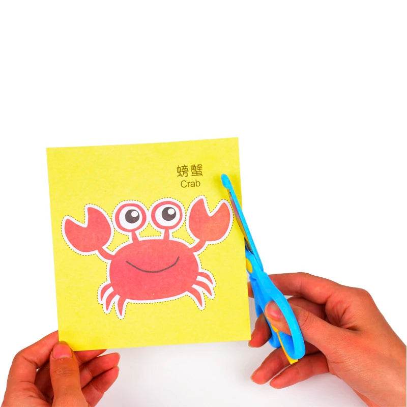 96 Pcs Children Cartoon DIY Colorful Paper Cutting Toys - ToylandEU