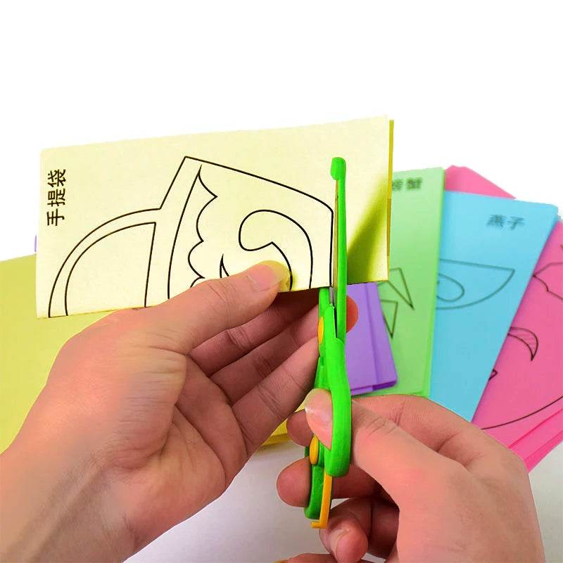 96 Pcs Children Cartoon DIY Colorful Paper Cutting Toys - ToylandEU