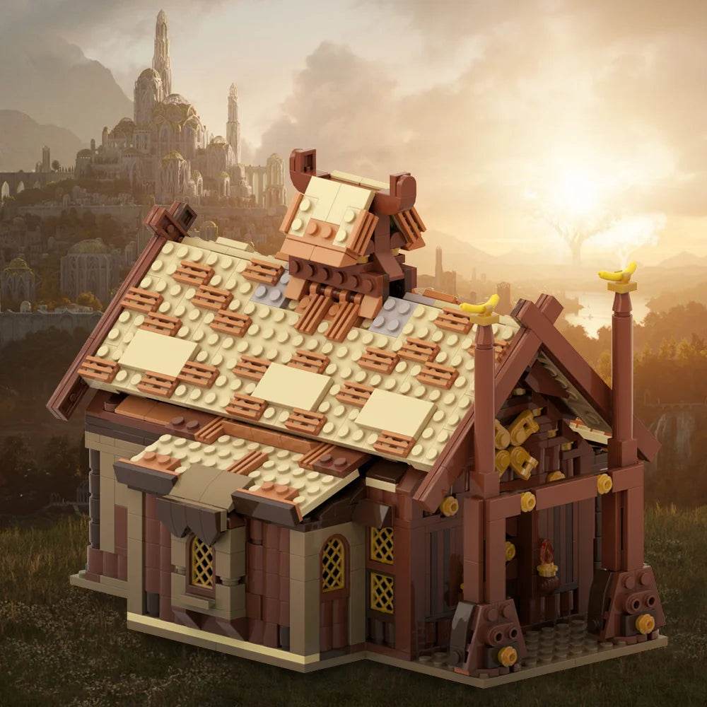 960PCS MOC-186205 Rings Movie Meduseld Building Block Set Building Bricks MOC - ToylandEU