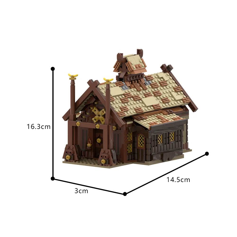 960PCS MOC-186205 Rings Movie Meduseld Building Block Set Building Bricks MOC - ToylandEU