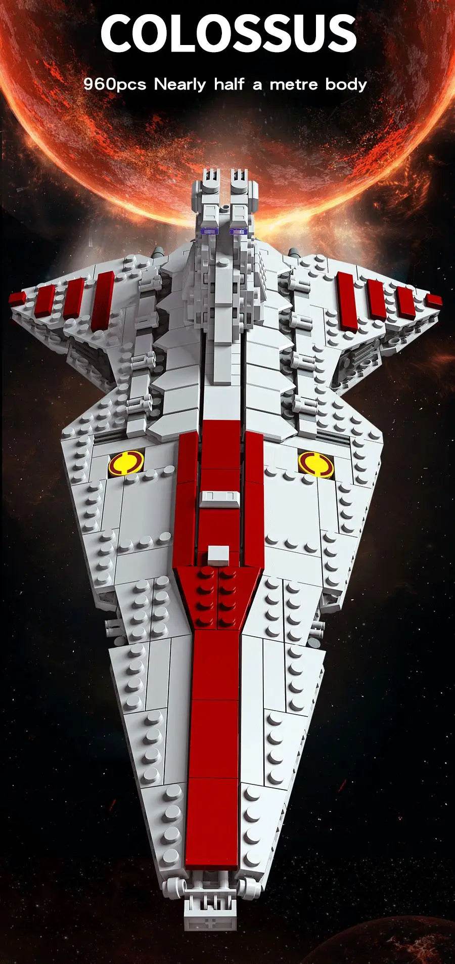 960PCS Space Battleship Building Blocks Kits for Kids Toys - ToylandEU