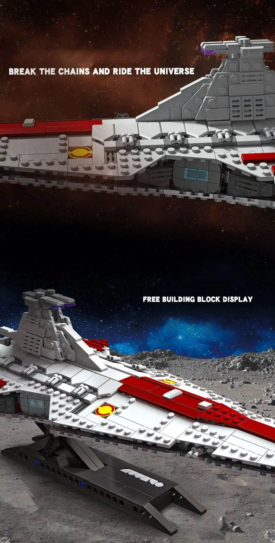 960PCS Space Battleship Building Blocks Kits for Kids Toys - ToylandEU