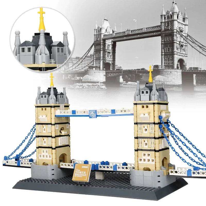 969PCS London UK Twin Towers Bridge Building Blocks Set - ToylandEU