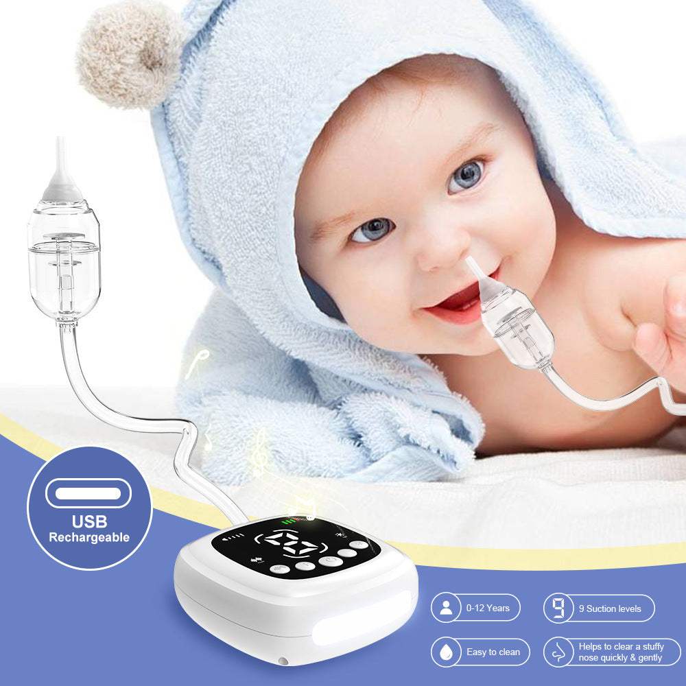 Electric Baby Nasal Aspirator | Catheter Type, White