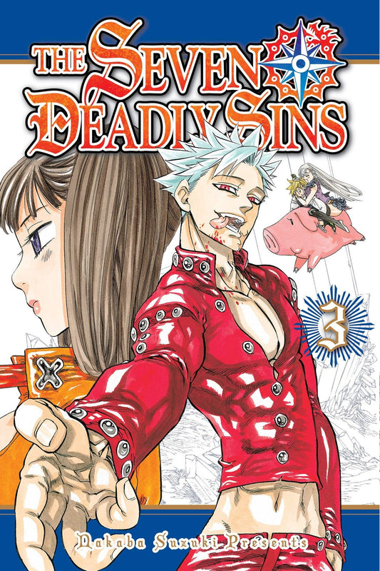 Seven Deadly Sins Manga Vol 3 | Fantasy Shonen Series | Paperback Book