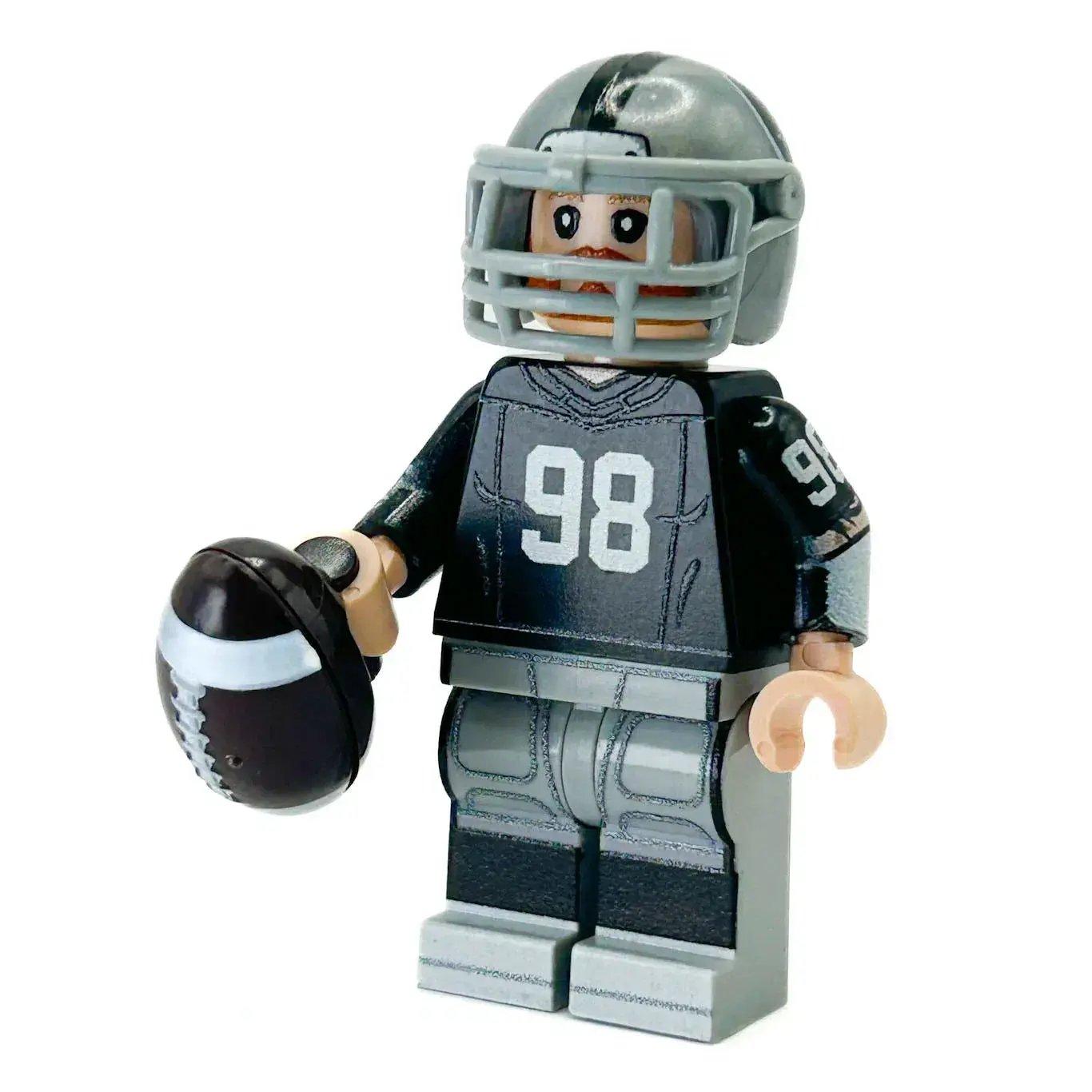  #98 DE Las Vegas Football Player Minifig made using LEGO parts - B3 Customs -  ToylandEU™