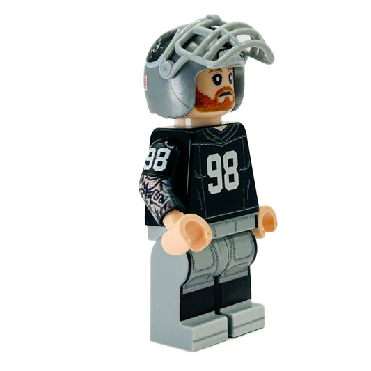 LEGO Football Figure Las Vegas Player With Authentic LEGO Parts And Custom Helmet And Football - ToylandEU