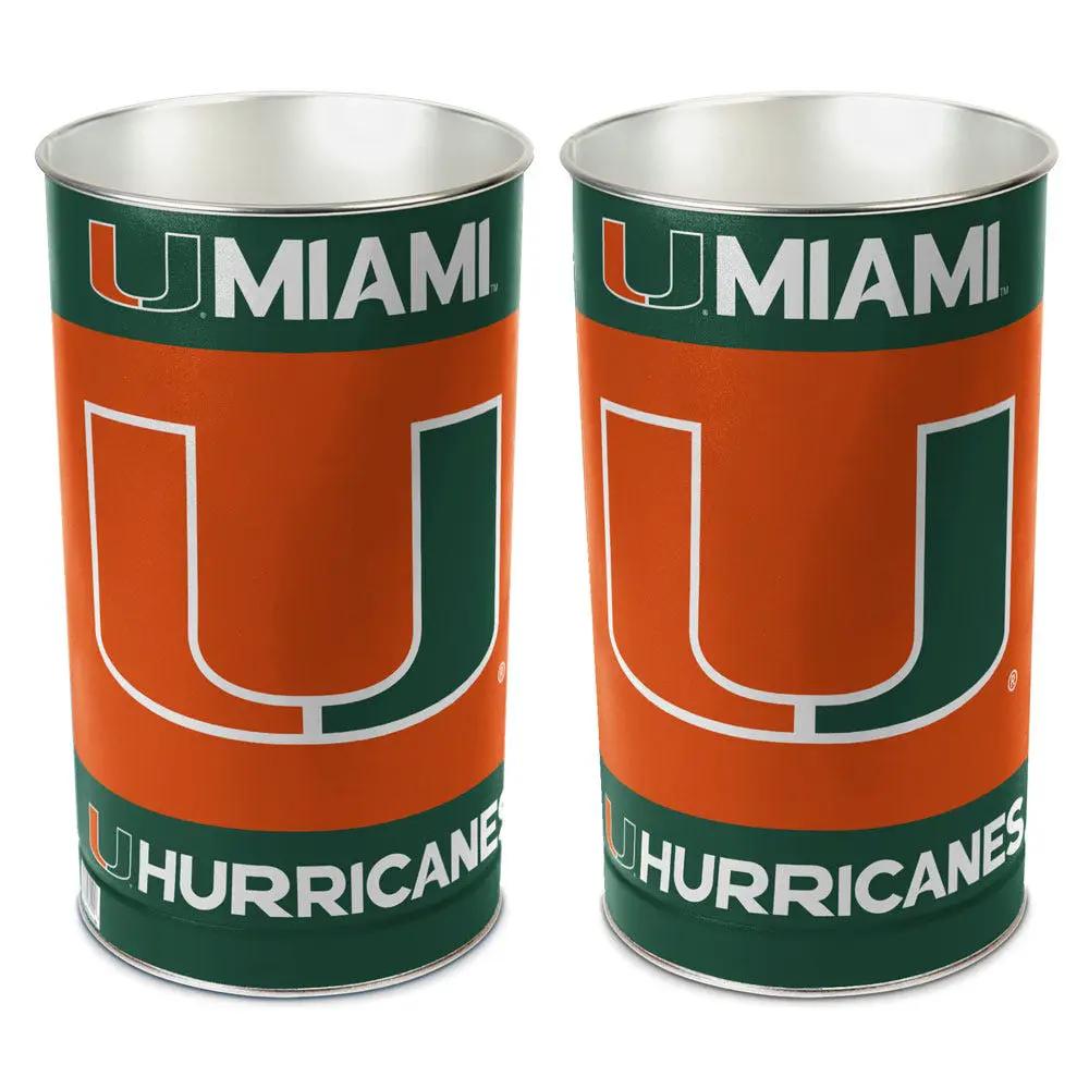 Miami Hurricanes Wastebasket 15 Inch - Periodic Restock