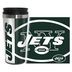 New York Jets Travel Mug 14oz Full Wrap Style Hype Design