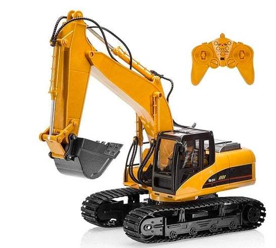Remote Control Excavator | 2.4G Wireless | Alloy Body | Kids Engineering Toy
