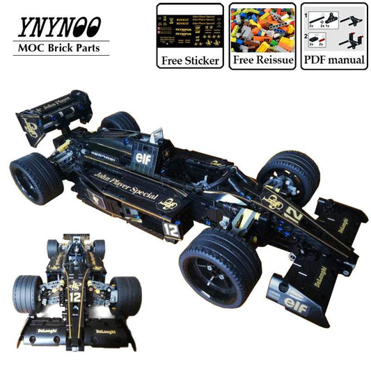 982Pcs Technical John Player Special F1 Racing Sports Car Formula 1 Model Building Blocks Bricks Kit Adult Toys Christmas Gift - ToylandEU