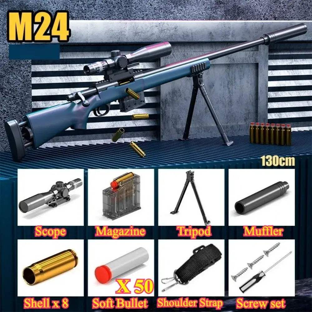 98K Soft Bullet Toy Gun Sniper Rifle For Outdoor Battle - ToylandEU