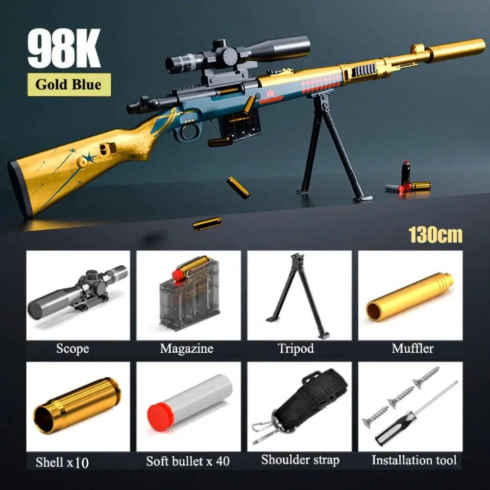  98K Soft Bullet Toy Gun Sniper Rifle Outdoor Battle Pro -  ToylandEU™