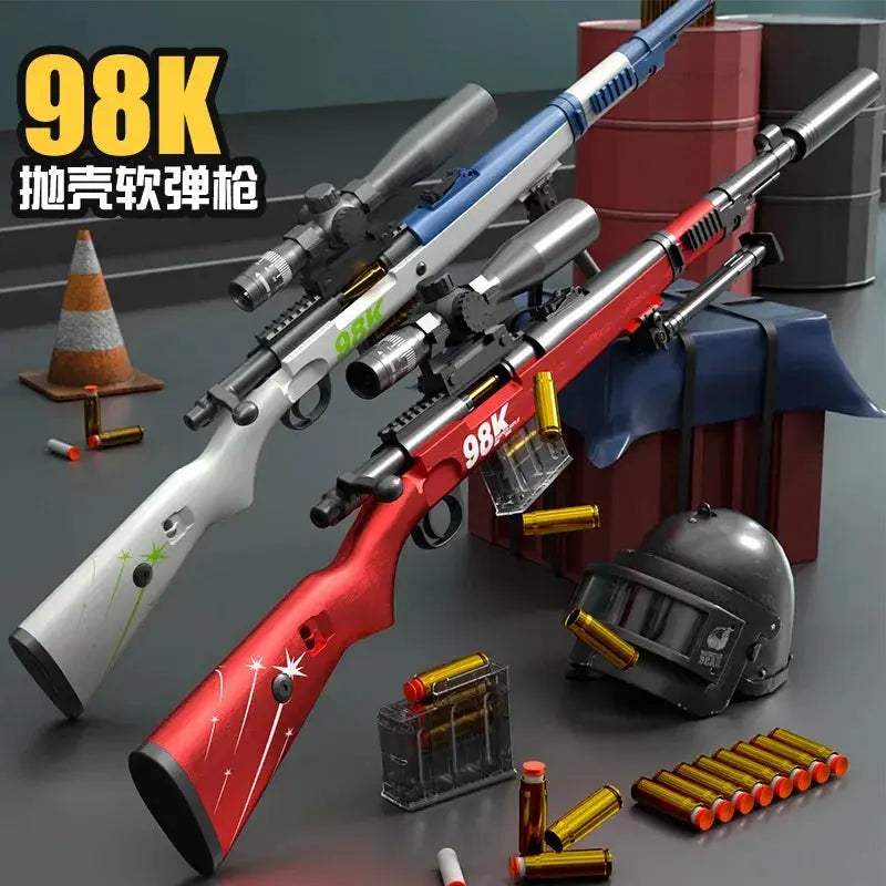 98K Toy Sniper Rifle With Shell Ejection Manual Charge - ToylandEU