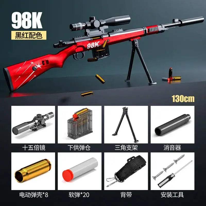 98K Toy Sniper Rifle With Shell Ejection Manual Charge - ToylandEU
