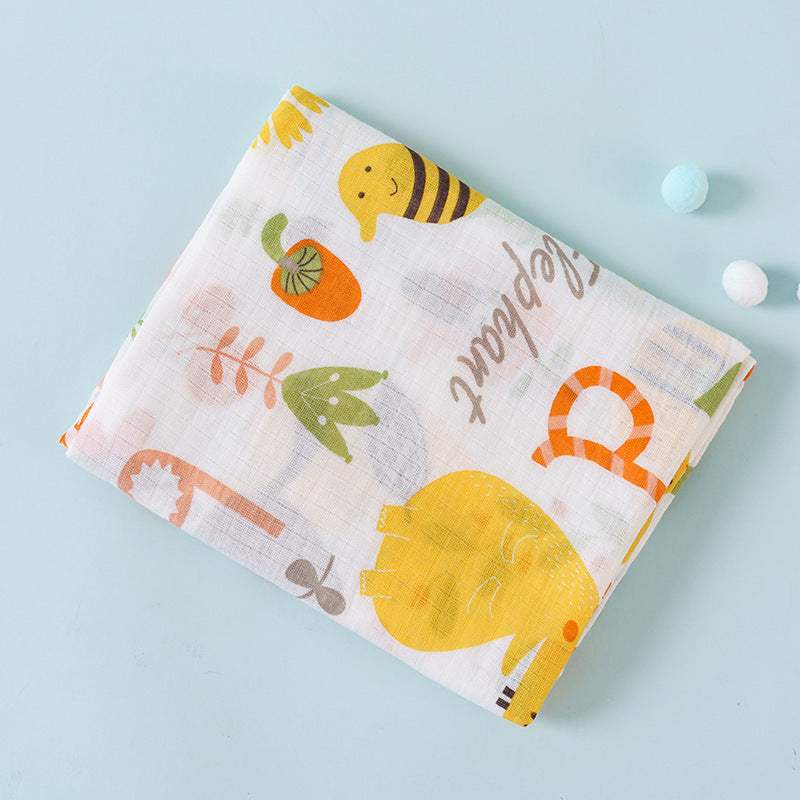 Cotton Double-Layer Cartoon Baby Blanket | Cotton | Baby Blanket
