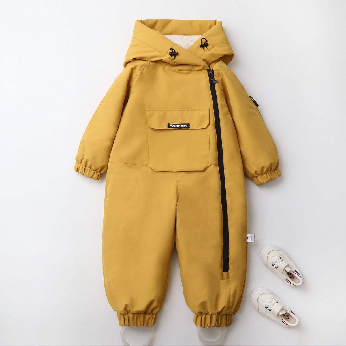 Kids' Hooded One-Piece Crawling Suit | Windproof And Waterproof | Zip-Up | 90-120 cm