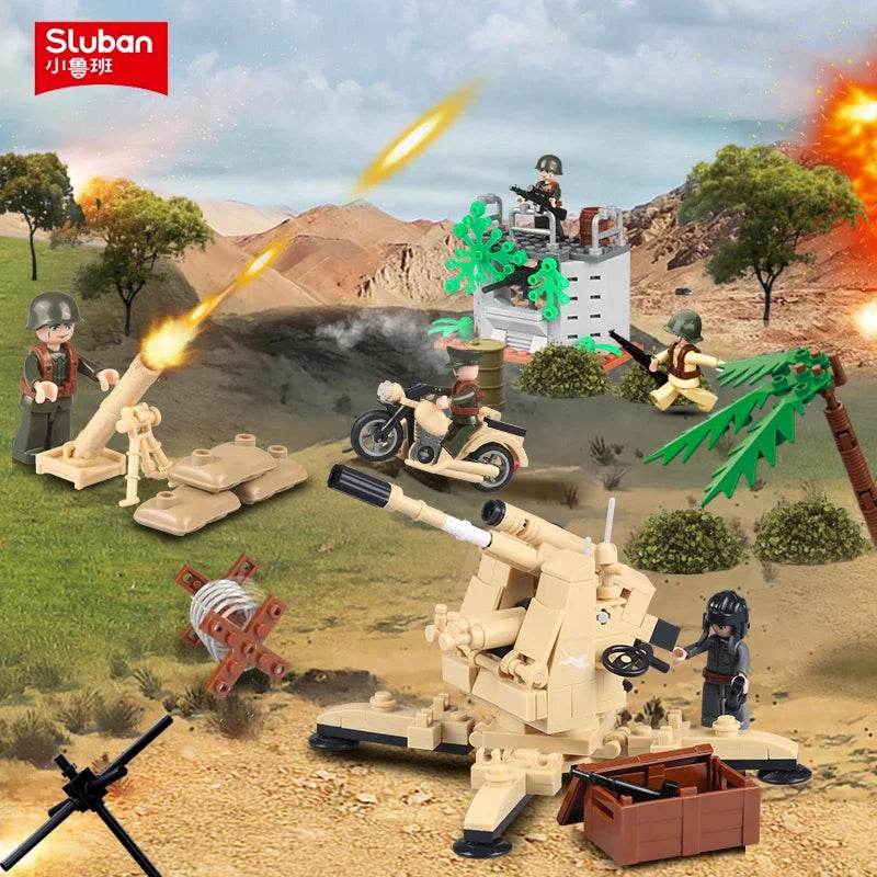 998PCS Kursk Battle Scene Building Blocks WW2 Classic Set - ToylandEU
