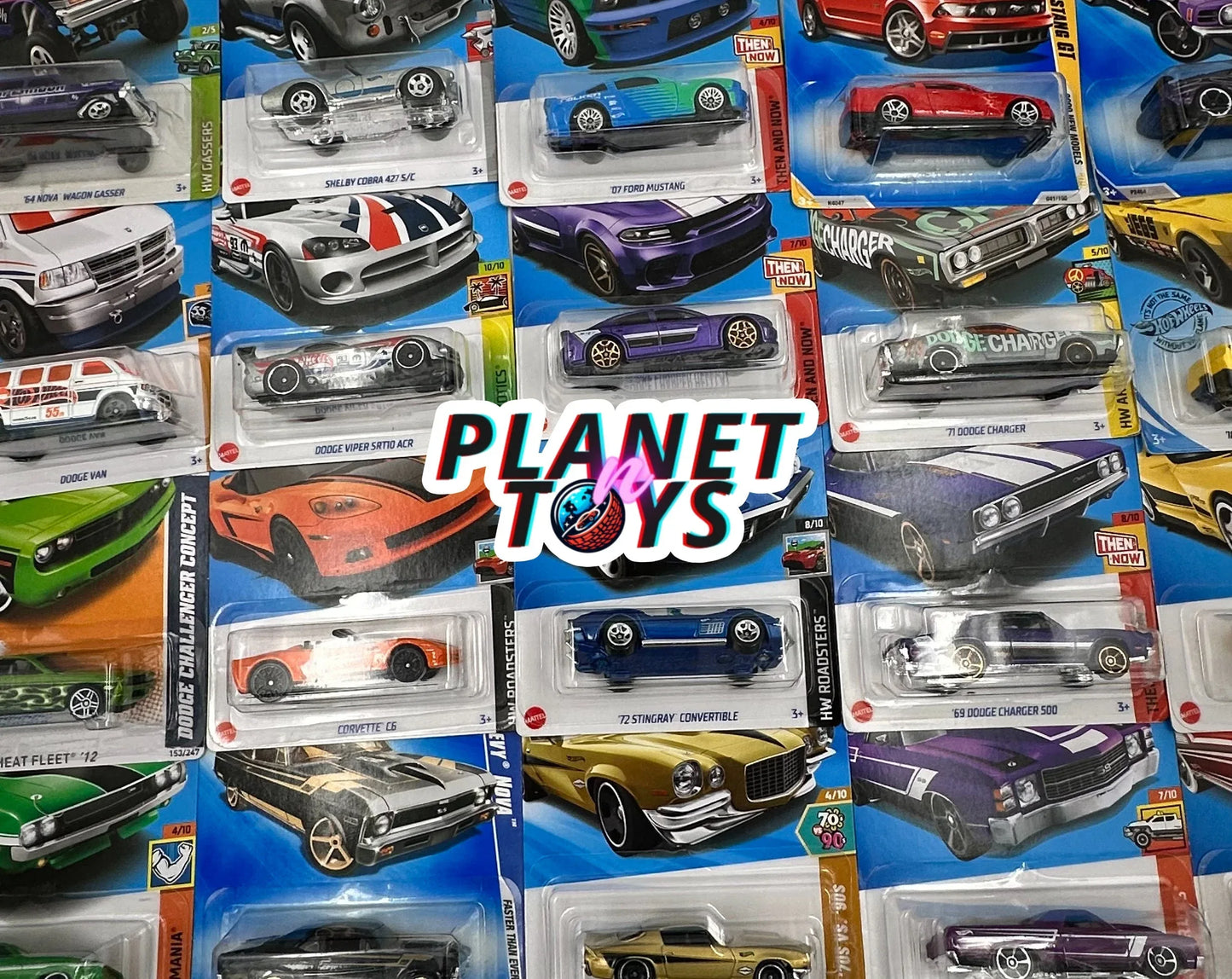 Hot Wheels American Power 1:64 Diecast Assorted (Ford, Chevy, Dodge, Mustang, Corvette, GMC, Jeep, Merc, Camaro) - ToylandEU