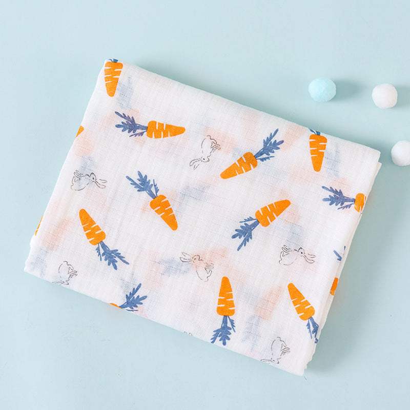 Cotton Double-Layer Cartoon Baby Blanket | Cotton | Baby Blanket