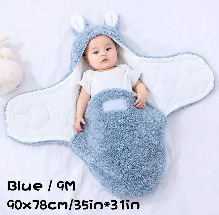 Super Soft Baby Sleeping Bag | Fluffy Fleece Swaddle Blanket | Unisex