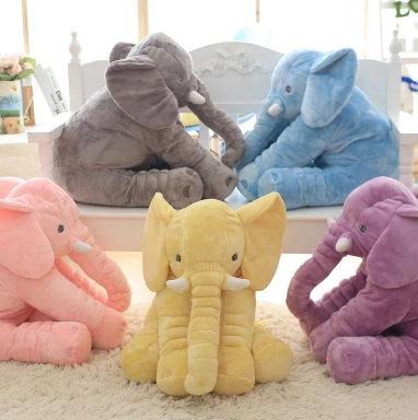 Elephant Baby Sleep Comfort Pillow with Blanket and PP Cotton Stuffing Toyland EU