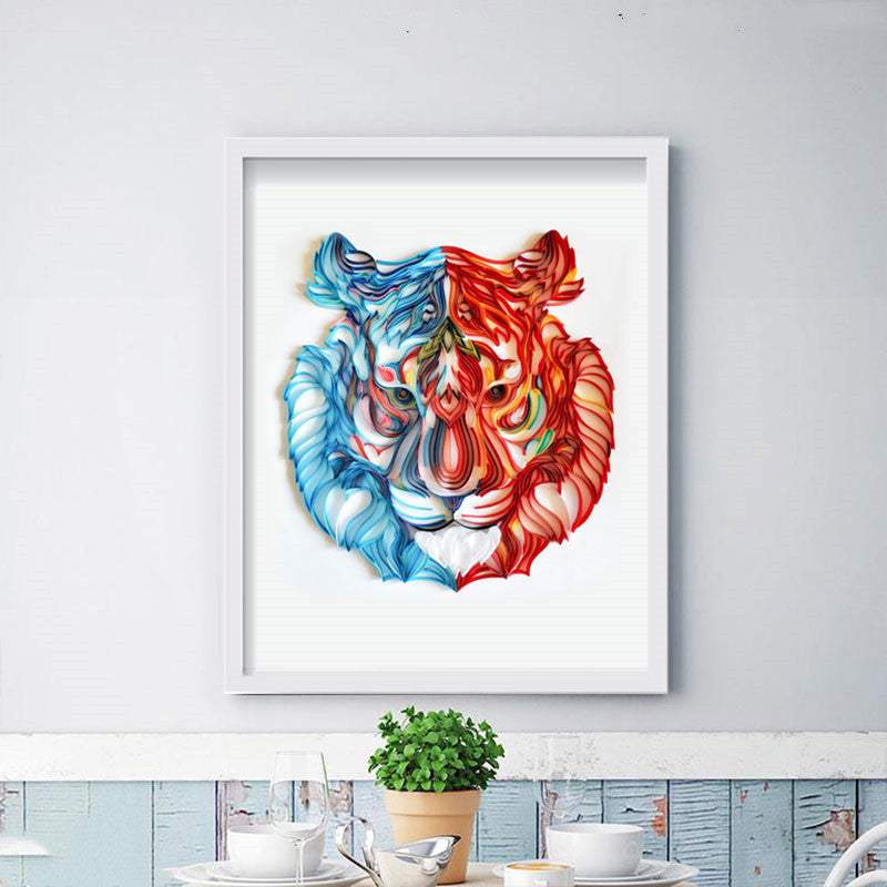 Quilled Paper Illustration Material Package Set | Home Decoration Craft Kit